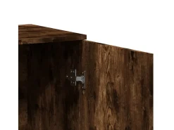 Aparador de madera de ingeniería roble ahumado 79x38x80 cm