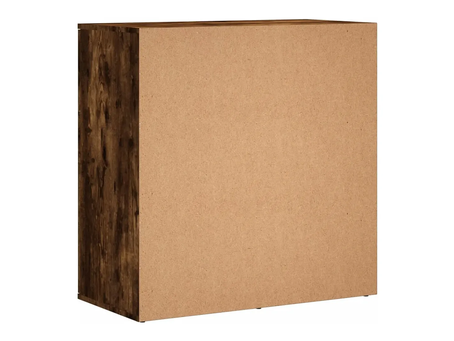 Aparador de madera de ingeniería roble ahumado 79x38x80 cm