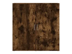 Aparador de madera de ingeniería roble ahumado 79x38x80 cm