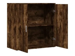 Aparador de madera de ingeniería roble ahumado 79x38x80 cm