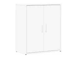Aparador de madera de ingeniería 2 uds blanco 60x31x70 cm ES430821