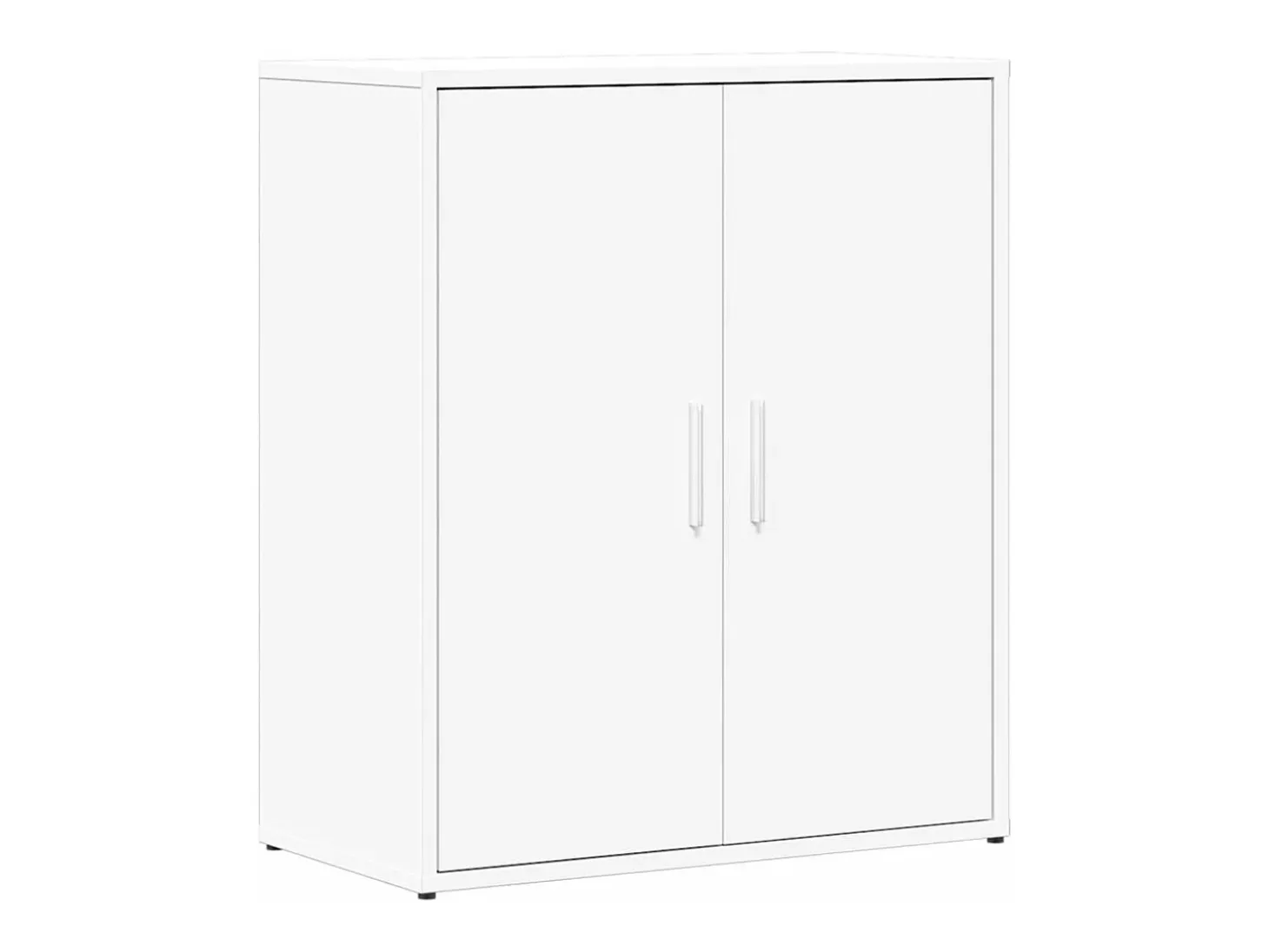 Aparador de madera de ingeniería 2 uds blanco 60x31x70 cm ES430821