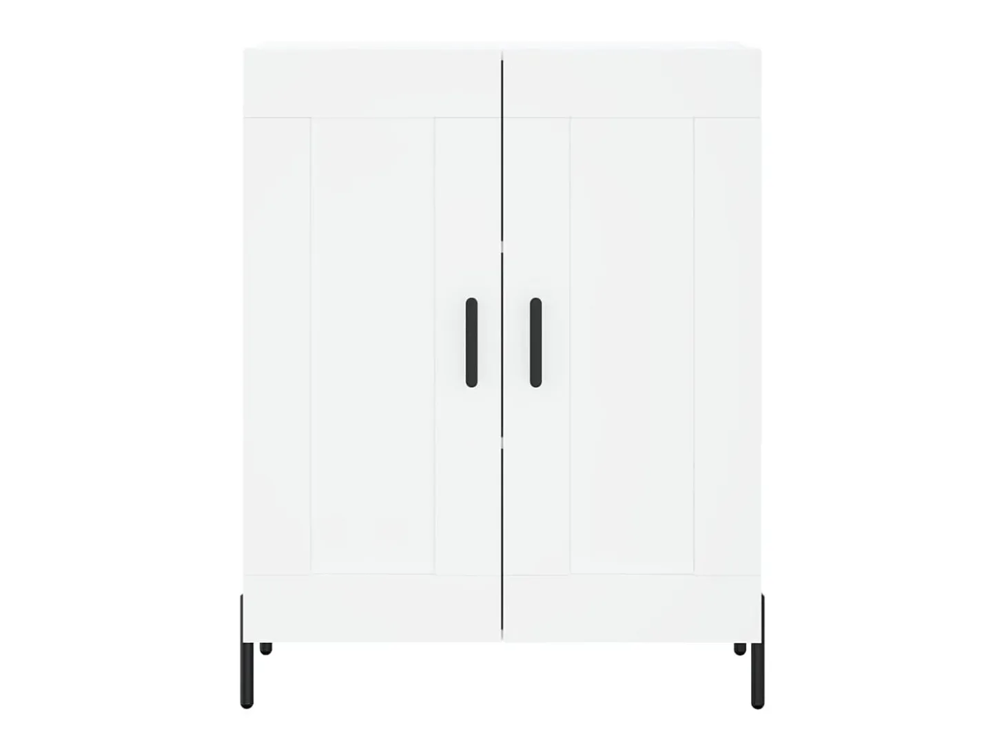 Aparador de madera de ingeniería blanco 69,5x34x90 cm ES83060