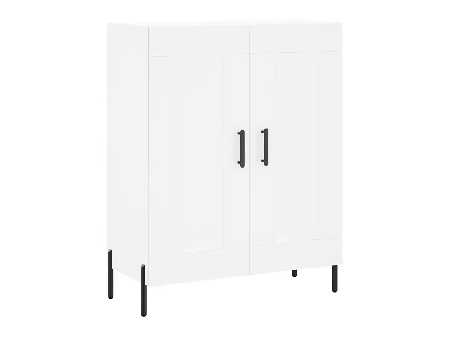 Aparador de madera de ingeniería blanco 69,5x34x90 cm ES83060