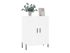 Aparador de madera de ingeniería blanco 69,5x34x90 cm ES83060