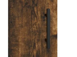 Aparador de madera de ingeniería roble ahumado 69,5x34x90 cm
