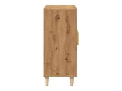 Aparador de madera de ingeniería roble artisan 90x34x80 cm