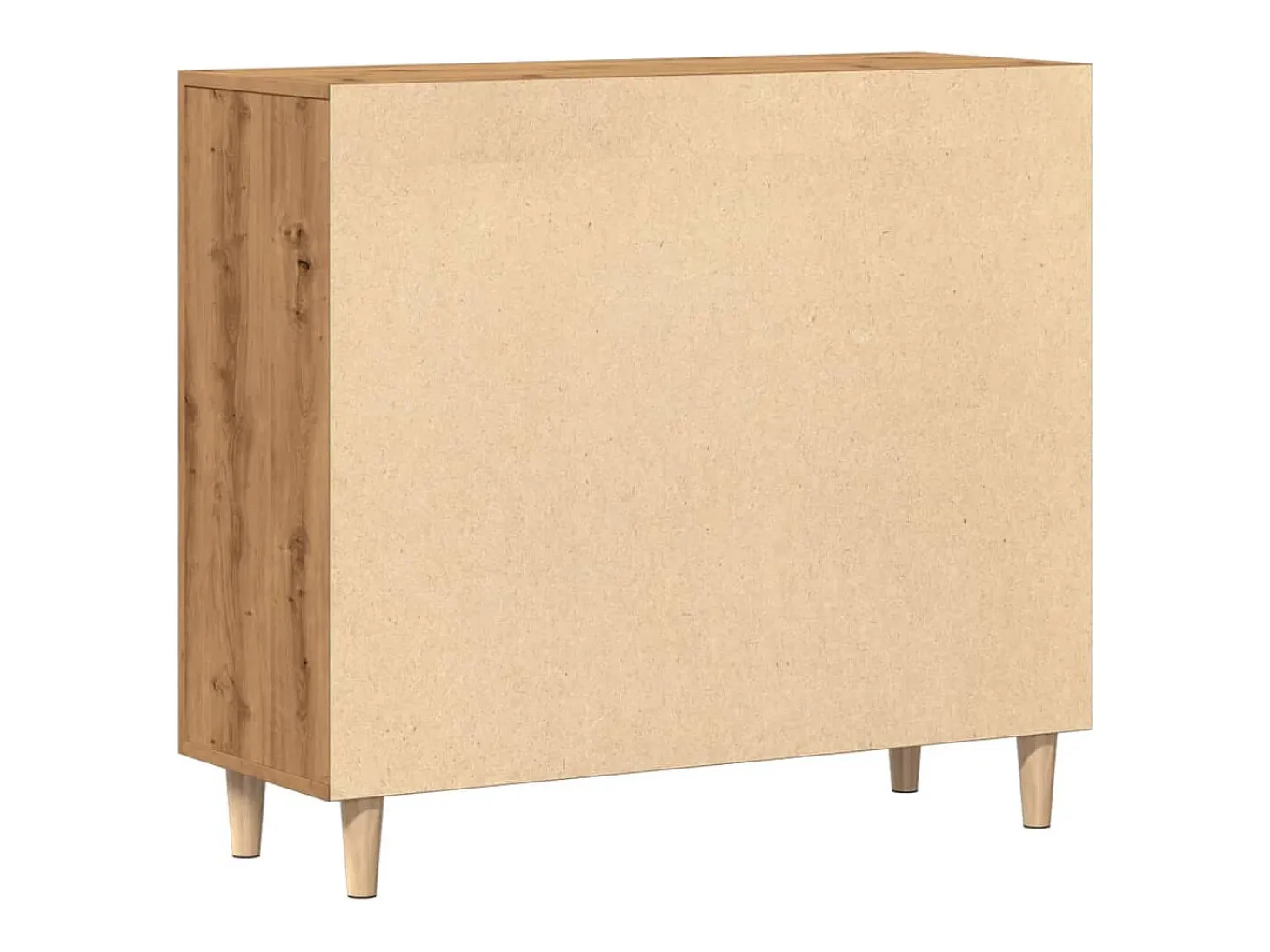 Aparador de madera de ingeniería roble artisan 90x34x80 cm