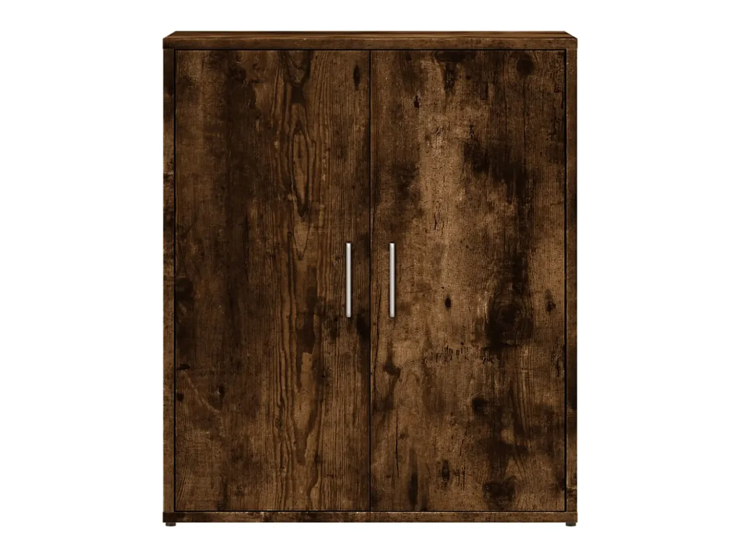 Aparador de madera de ingeniería 2 uds roble ahumado 60x31x70cm