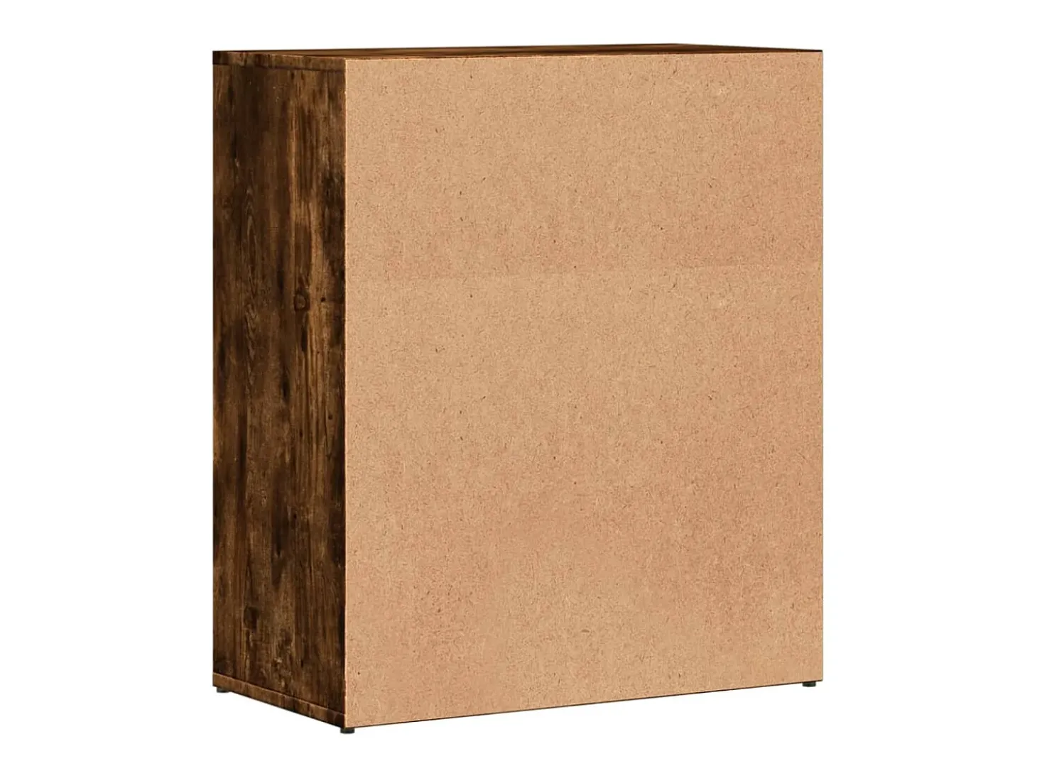Aparador de madera de ingeniería 2 uds roble ahumado 60x31x70cm