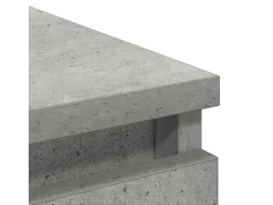 Aparador de madera de ingeniería gris hormigón 80x35x76 cm