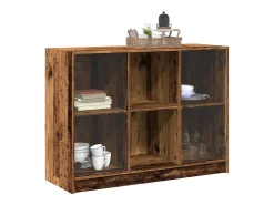 Aparador de madera de ingeniería envejecida 102x37x75,5 cm