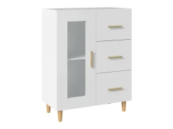 Aparador de madera de ingeniería blanco 69,5x34x90 cm ES27447