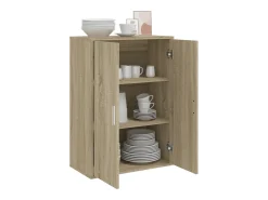 Aparador de madera de ingeniería roble Sonoma 60x31x84 cm