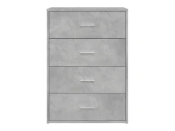 Aparador de madera de ingeniería gris hormigón 60x31x84 cm ES240088