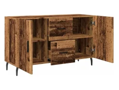 Aparador de madera de ingeniería envejecida 100x36x60 cm