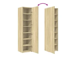 Aparador de madera de ingeniería roble Sonoma 45x42,5x185 cm