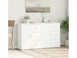 Aparador de madera de ingeniería 2 uds blanco 60x31x70 cm ES893566