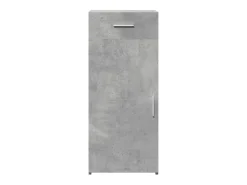 Aparador de madera de ingeniería gris hormigón 40x42,5x93 cm