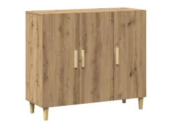 Aparador de madera de ingeniería roble artisan 90x34x80 cm