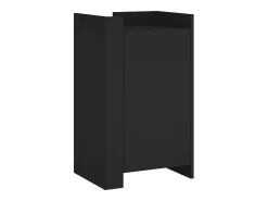 Aparador de madera de ingeniería negro 45x35x75 cm