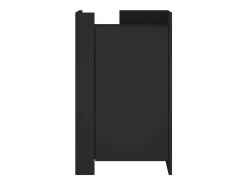 Aparador de madera de ingeniería negro 45x35x75 cm