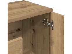 Aparador de madera de ingeniería roble artisan 90x29,5x65 cm
