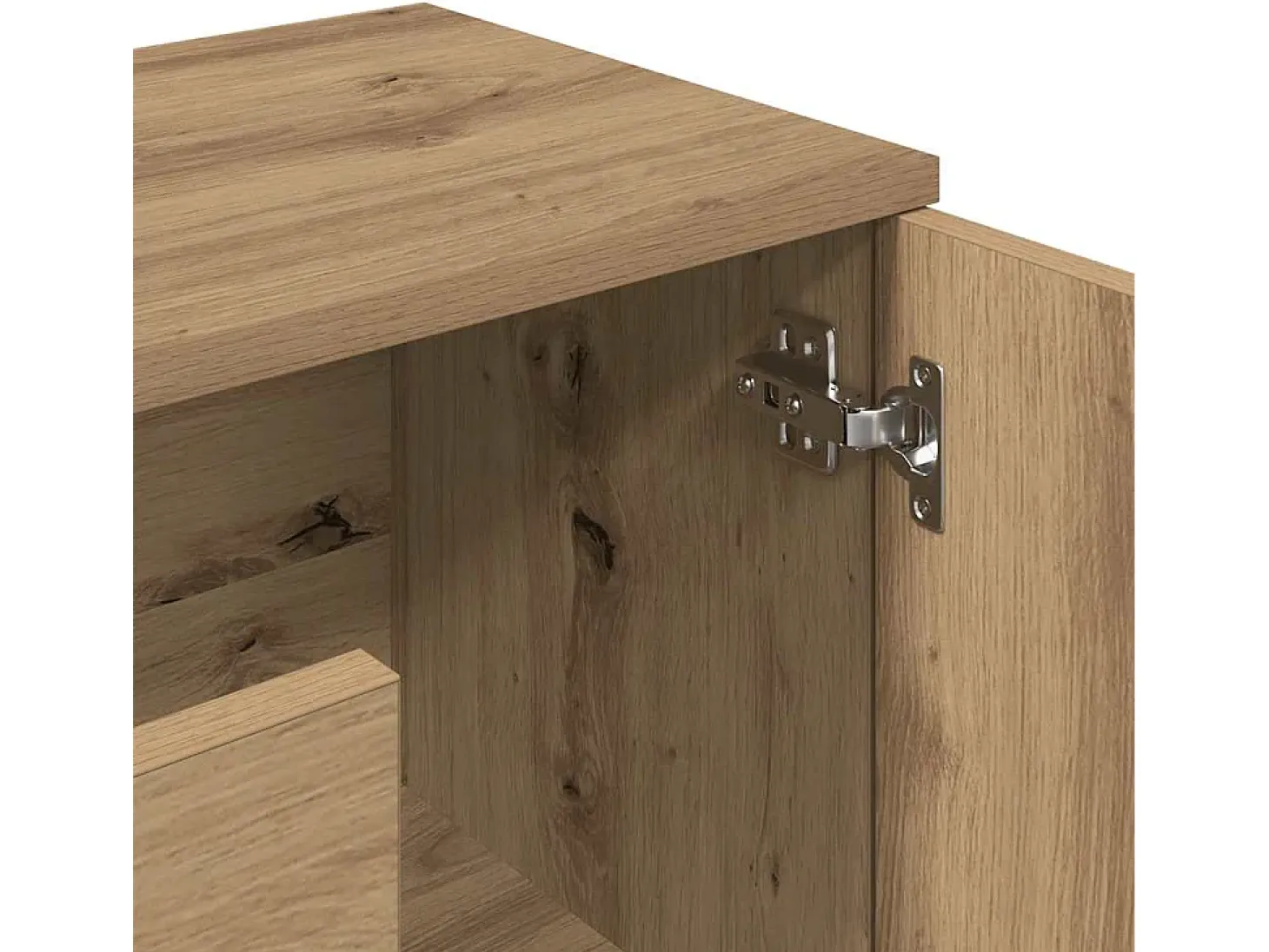 Aparador de madera de ingeniería roble artisan 90x29,5x65 cm