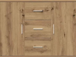 Aparador de madera de ingeniería roble artisan 90x29,5x65 cm