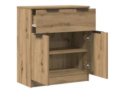 Aparador de madera de ingeniería roble artisan 60x30x70 cm