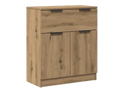 Aparador de madera de ingeniería roble artisan 60x30x70 cm