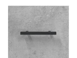 Aparador de madera de ingeniería gris hormigón 69,5x34x90 cm