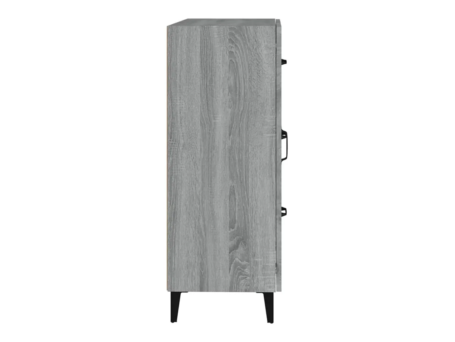 Aparador de madera de ingeniería gris Sonoma 69,5x34x90 cm