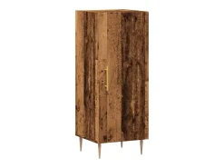 Aparador de madera de ingeniería envejecida 34,5x34x90 cm