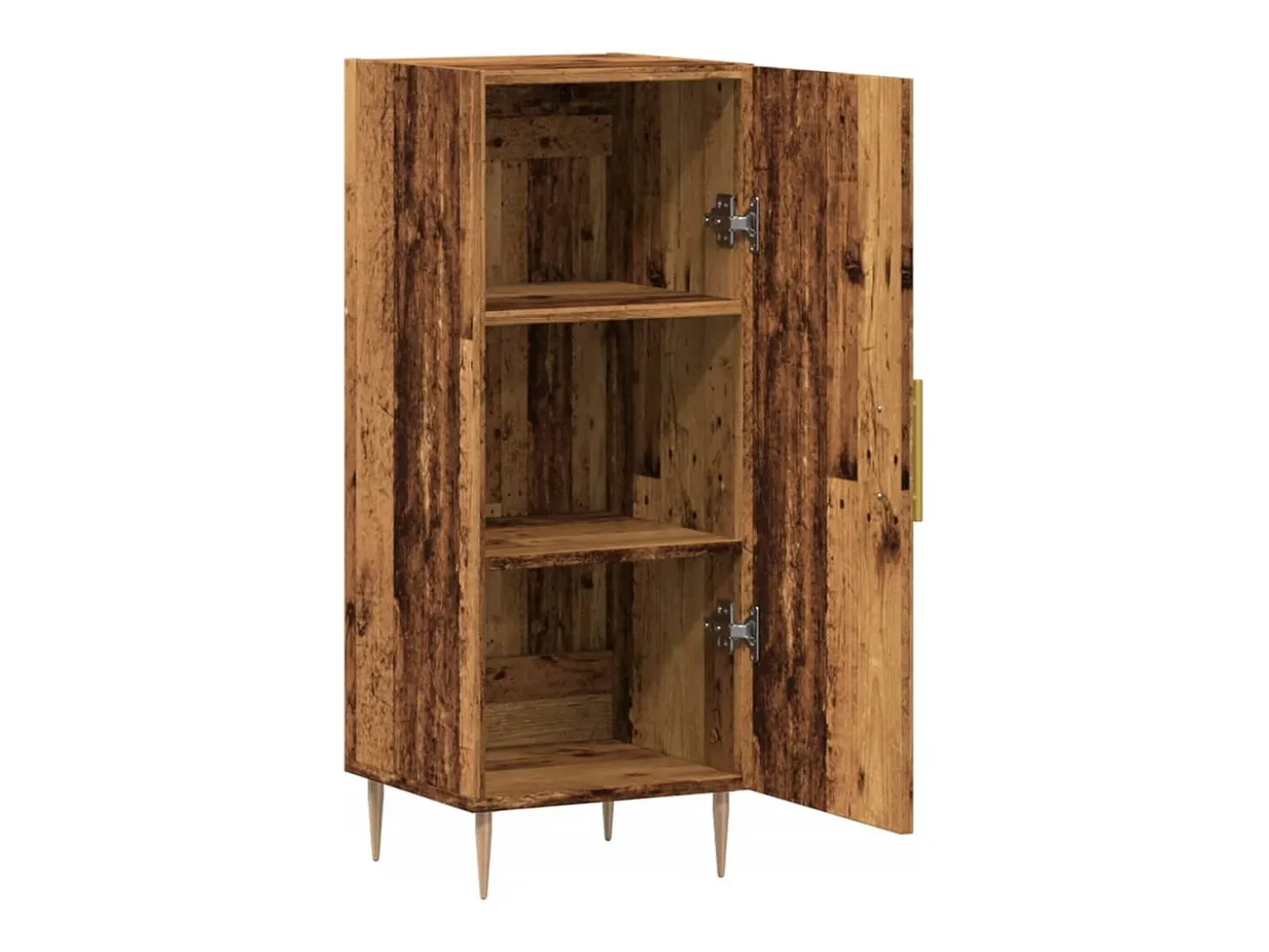 Aparador de madera de ingeniería envejecida 34,5x34x90 cm