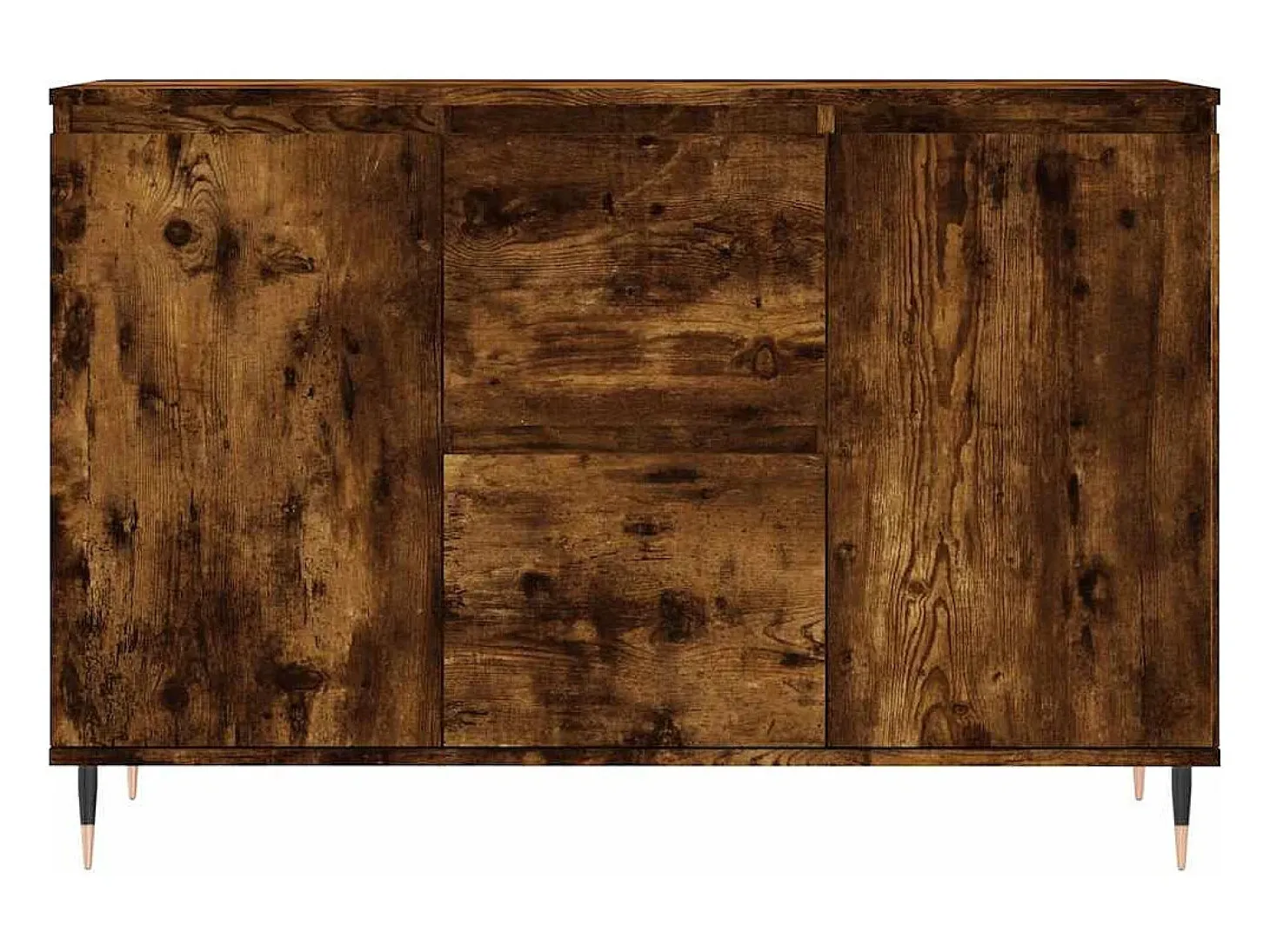 Aparador de madera de ingeniería roble ahumado 101,5x35x70 cm