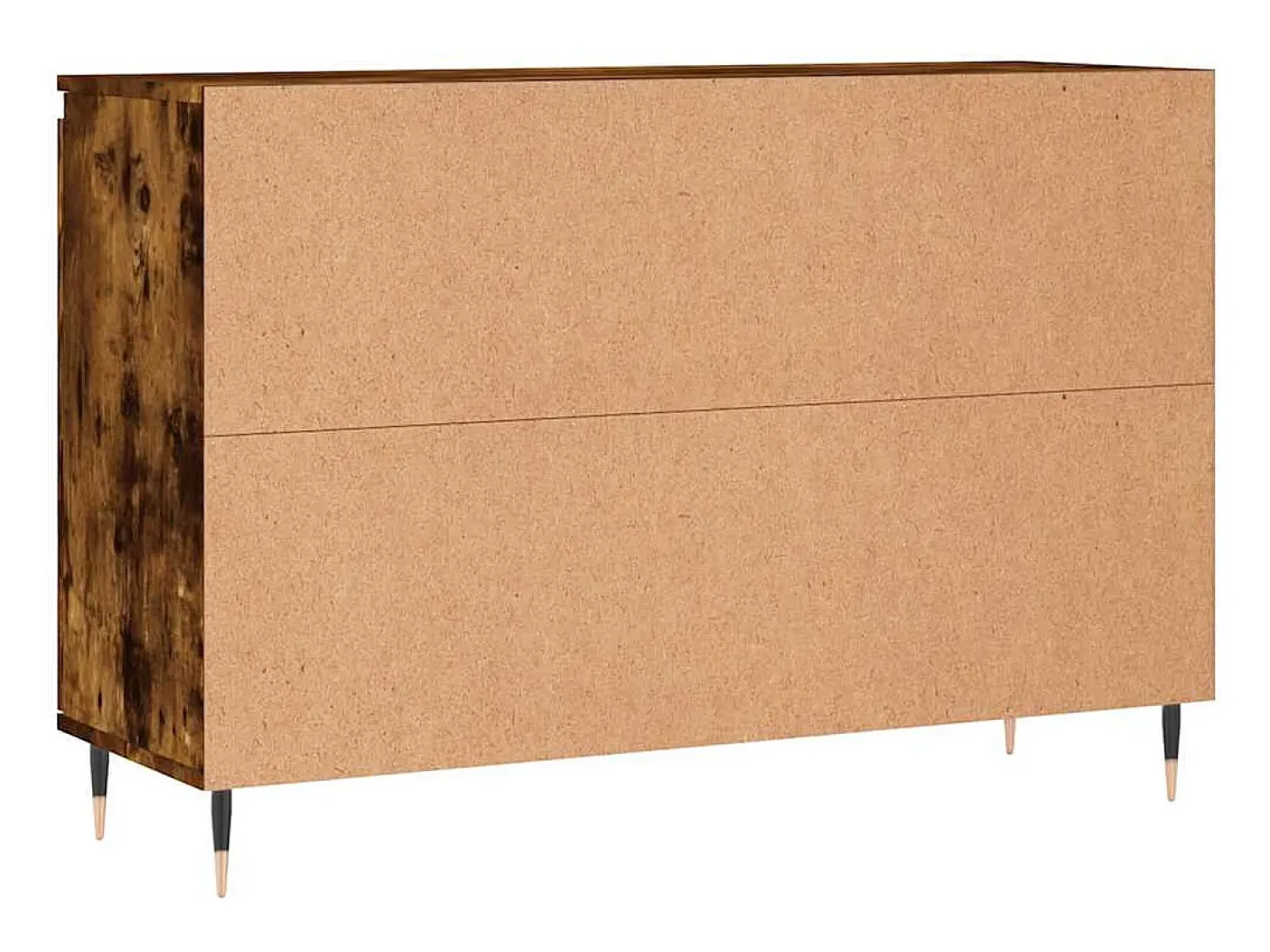 Aparador de madera de ingeniería roble ahumado 101,5x35x70 cm
