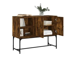 Aparador de madera de ingeniería roble ahumado 100x40x79,5 cm ES98650