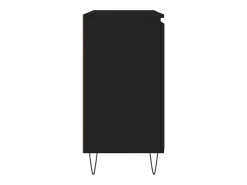 Aparador de madera de ingeniería negro 104x35x70 cm