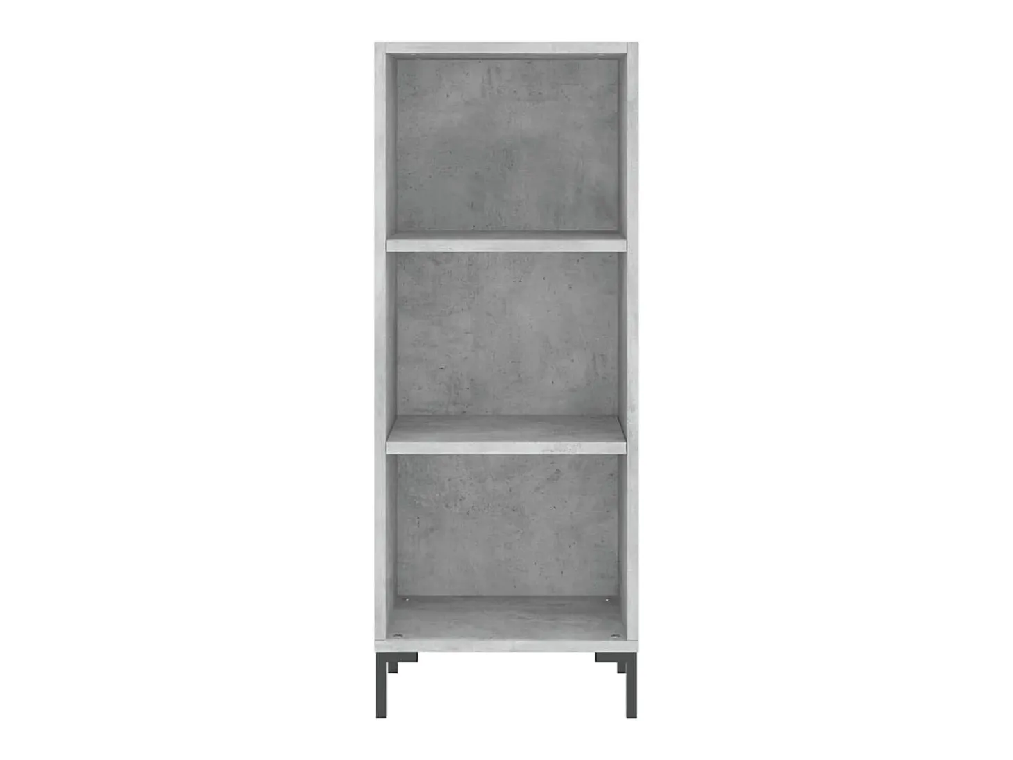 Aparador de madera de ingeniería gris hormigón 34,5x32,5x90 cm