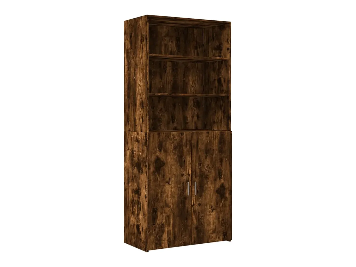 Aparador de madera de ingeniería roble ahumado 80x42,5x185 cm