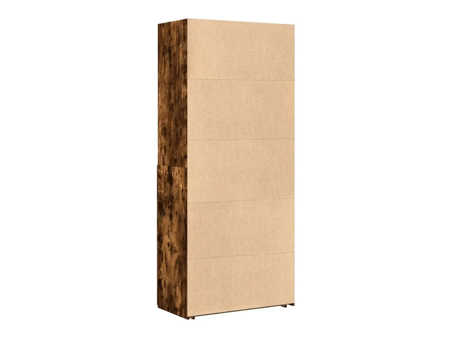 Aparador de madera de ingeniería roble ahumado 80x42,5x185 cm