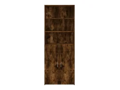 Aparador de madera de ingeniería roble ahumado 80x42,5x185 cm