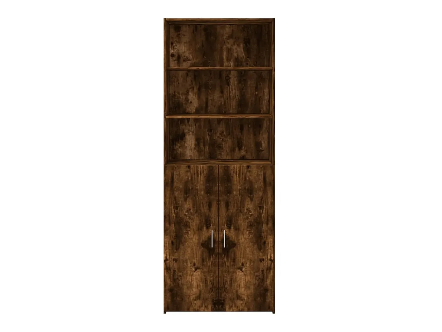 Aparador de madera de ingeniería roble ahumado 80x42,5x185 cm