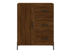 Aparador de madera de ingeniería marrón roble 69,5x34x90 cm