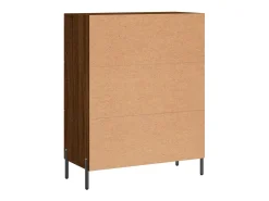 Aparador de madera de ingeniería marrón roble 69,5x34x90 cm