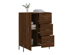 Aparador de madera de ingeniería marrón roble 69,5x34x90 cm