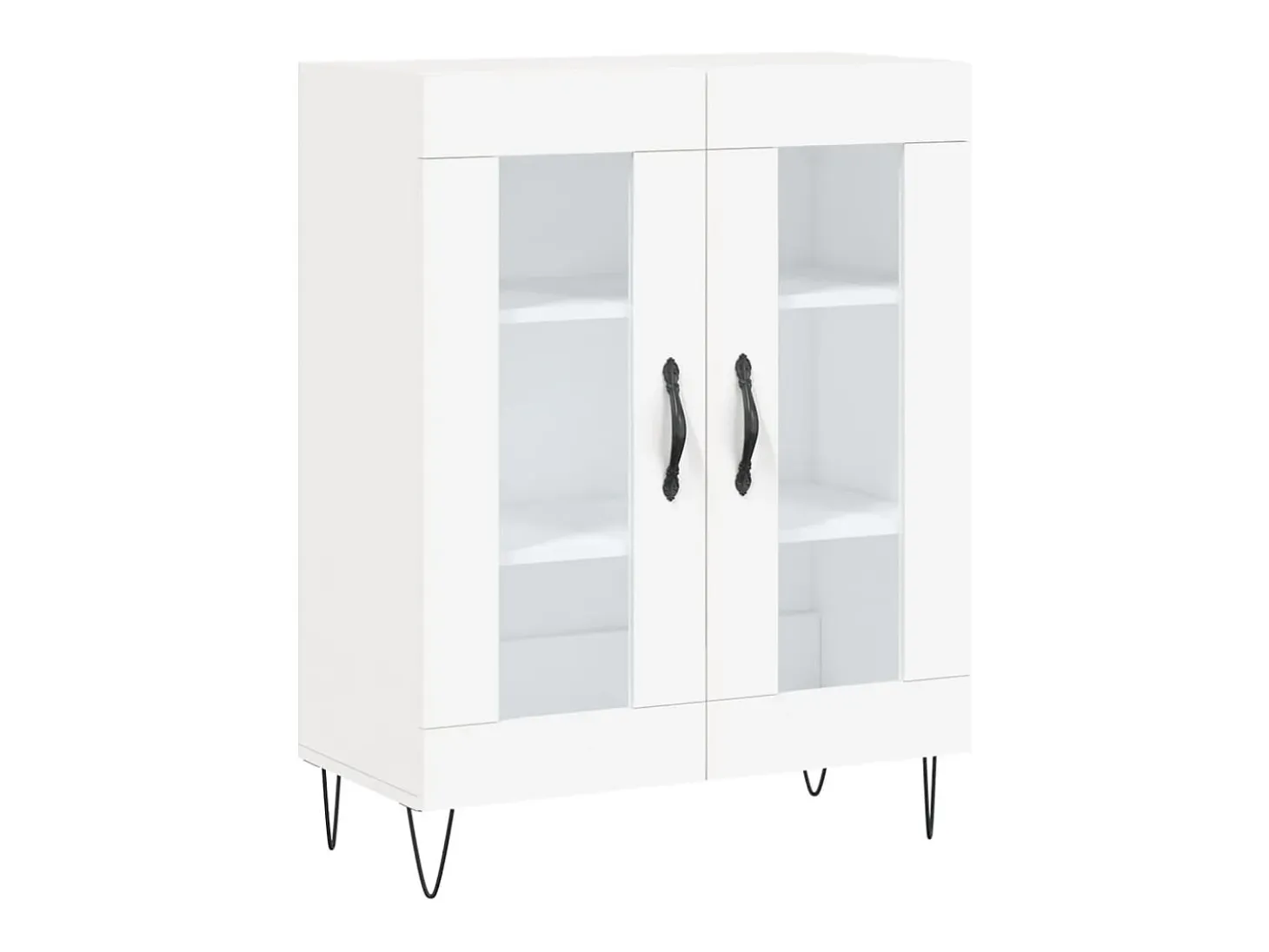 Aparador de madera de ingeniería blanco 69,5x34x90 cm