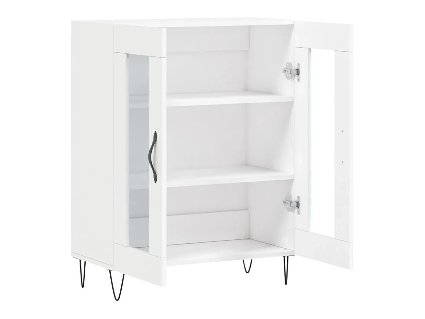 Aparador de madera de ingeniería blanco 69,5x34x90 cm