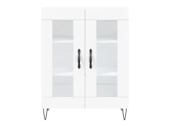 Aparador de madera de ingeniería blanco 69,5x34x90 cm